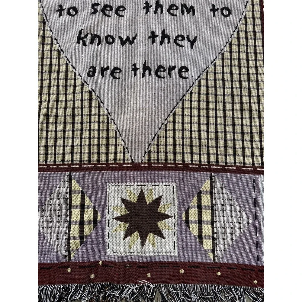 48” X 58” Good Friends Are Like Angels  Throw Blanket Tapestry With Tags